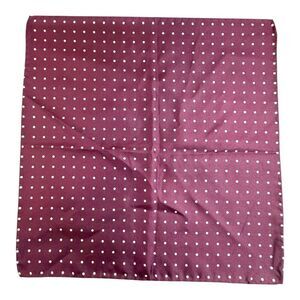 Vintage 100% Silk Burgundy Polka Dot Handkerchief Pretty Woman Julia Roberts